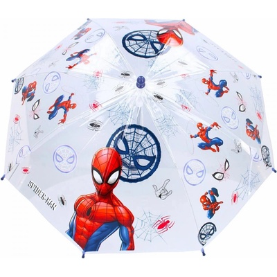 Detský priehľadný dáždnik Spider-Man