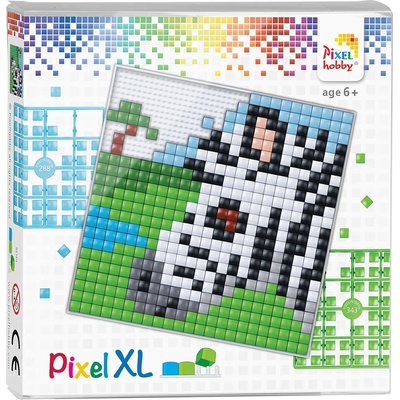 Pixelhobby Мозайка с пиксели XL, Pixelhobby, 23x23 пиксела - Зебра (41032-Zebra)