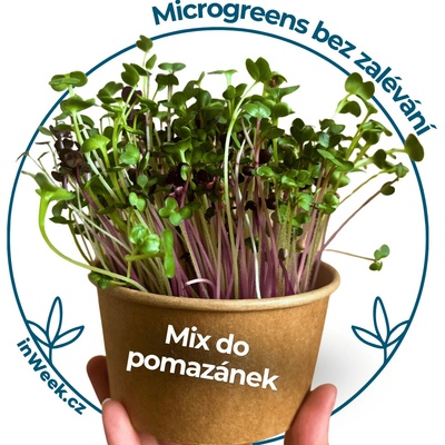 Microgreens semínka - Mix do pomazánek 3 ks sáčků semínek