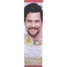 King Italy Water Color farba na vlasy pre mužov Dark Brown