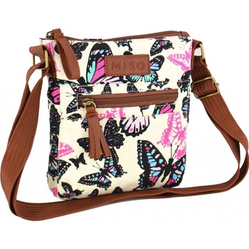 Miso Canvas Side Bag Butterfly Print