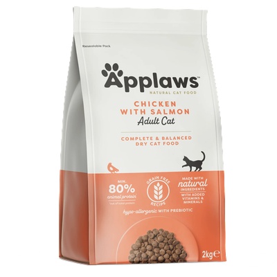 Applaws Adult Cat Chicken with Salmon - Суха храна за котки с 80% пиле и сьомга