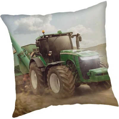 Jerry Fabrics Traktor green Polyester 40 x 40 cm