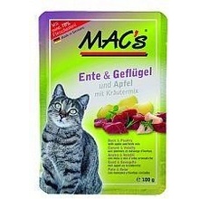 MACS Cat kačica hydina a jablko 100 g