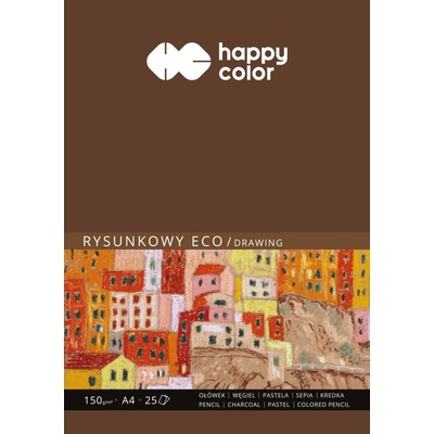 Happy Color skicár ECO A4 150g/m2 25listov okrový