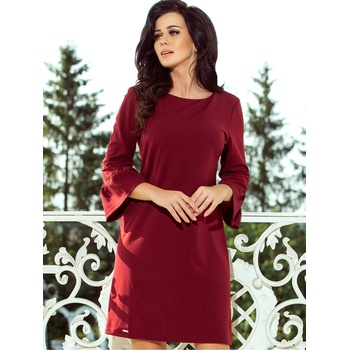 Numoco Рокля с дантелени ръкави - бордо Numoco MARGARET numoco | Kafyav | ЖЕНИ | S