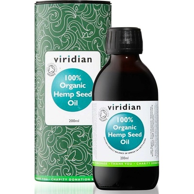 Viridian Hemp Seed Oil Konopný olej Organic 200 ml