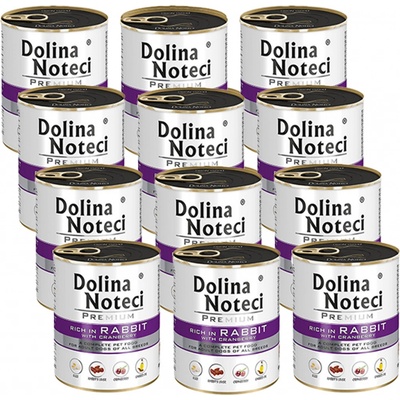 Dolina Noteci Premium králik a brusnice 12 x 800 g