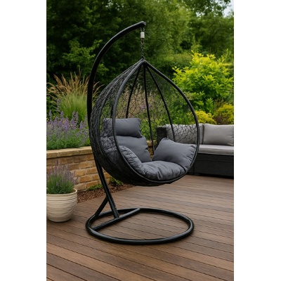 TRENDIE 02 černé s šedou poduškou – Sleviste.cz