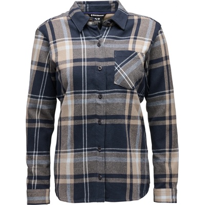 Black Diamond Дамска риза с копчета Black diamond Women's Project Flannel Shirt - Charcoal / Moonstone Plaid - размер XS (133-0925-0311)
