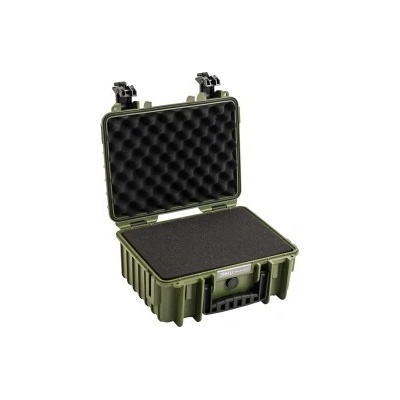 B W Outdoor Case Type 3000 Bronze green predrezaná pena