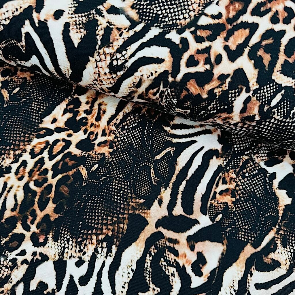 Teplákovina digital - Zebra Leopard