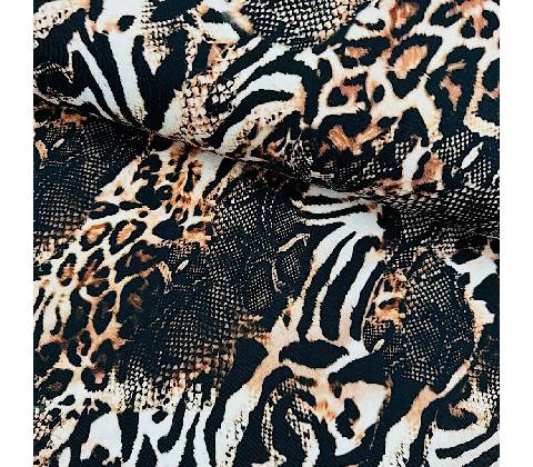 Teplákovina digital - Zebra Leopard