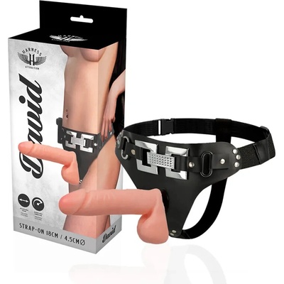 Harness Attraction David Realistic Deluxe Flesh 18 x 4.5cm