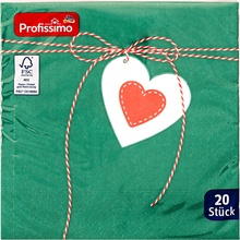 Profissimo ubrousky Srdce 33x33 cm 3V 20 ks