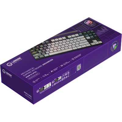 Azar 514TKL, Wired RGB mechanical gaming keyboard, white, EN layout (LRG-GK514TKL-WH-US)