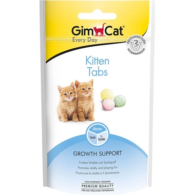 GimCat 3х40г Kitten Tabs GimCat, лакомство за котенца
