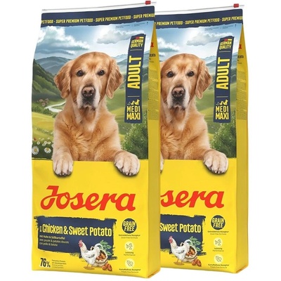 Josera Adult Medi/Maxi Chicken & Sweet Potato 2 x 12, 5 kg