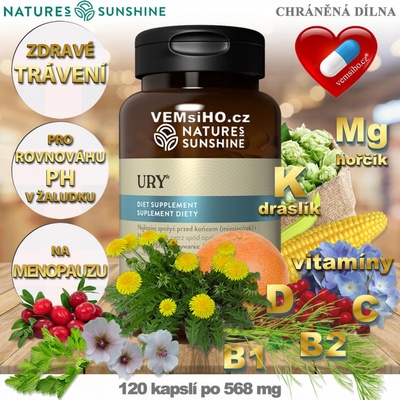 Nature’s Sunshine Ury 120 kapslí po 568 mg