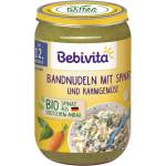 Bebivita Био Пюре Макарони, спанак, зеленчуци и сметана 250 гр. - 12+ месеца