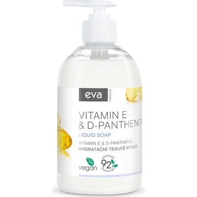 Eva Natura Hydratační tekuté mýdlo vitamínem E & D-Panthenol 500 ml