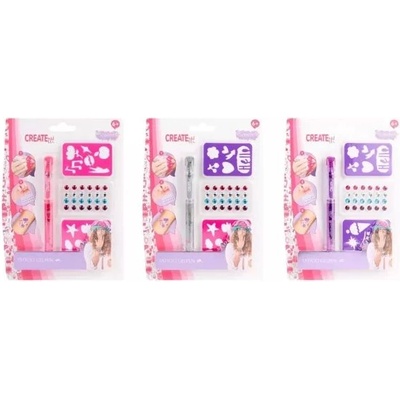 Kensho Create It! Комплект бляскави гел-химикалки за татуировки - различни видове (884204)