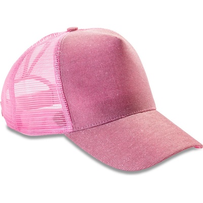 Result Headwear New York RC 090X třpytivá 5 panelová COT28090X04899-pink Růžová