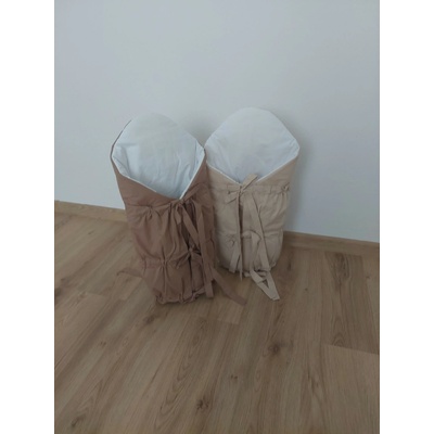 Handmade Zavinovačka dvojfarebná bavlna cyklaménová