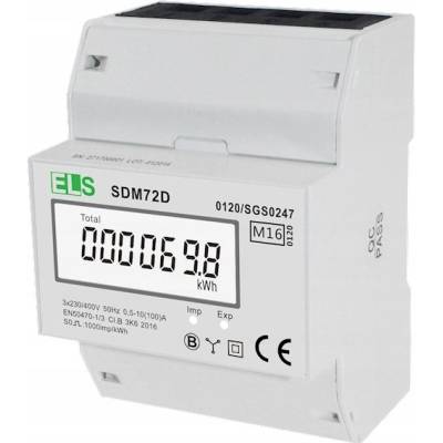 Elektroměr ELS Polska 3fázový 100A 400V IP54 MID