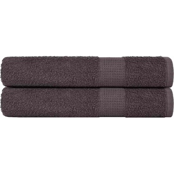 vidaXL Кърпи за сауна 2 бр антрацит 80x200 см 360 gsm 100% памук (136693)