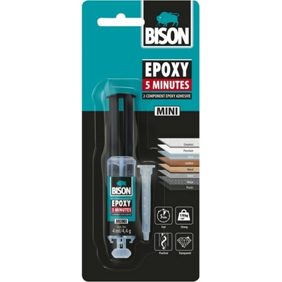 Bison Epoxy Mini 5 Minutes – dvojzložkové epoxidové lepidlo 4 ml