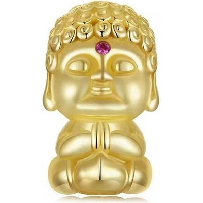 Prosperk Korálek na náramek Buddha zlatý S6068