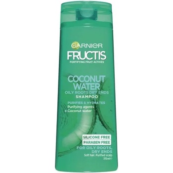 Garnier Fructis Hydra Pure Coconut Water Укрепващ шампоан за коса с кокосова вода 250 мл