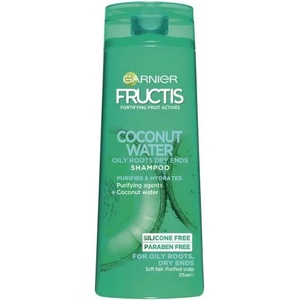Garnier Fructis Hydra Pure Coconut Water Укрепващ шампоан за коса с кокосова вода 250 мл