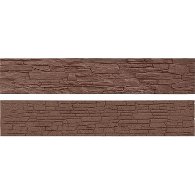 BEVES Betonový panel lámaný kámen 2-str.hnědý; 200x40x4cm