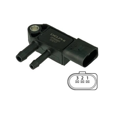 DELPHI Senzor, tlak výfukového plynu DPS00001