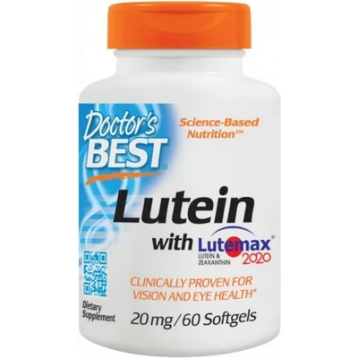 Doctor's Best Lutein with Lutemax, 20 mg, 60 капсули, Doctor's Best