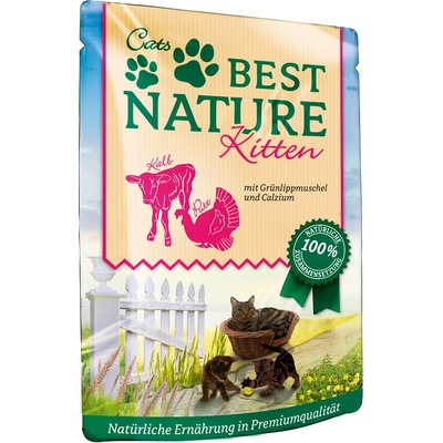 Best Nature Kitten krůtí a telecí 16 x 85 g