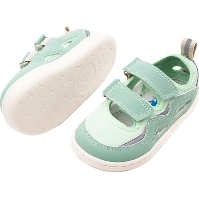 Detské barefoot sandále hopfrög green duo