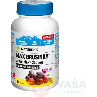 NatureVia Max Brusinky Cran-Max 30 kapsúl
