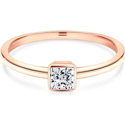 Savicki Zásnubný prsteň Pure ružové zlato diamant PURE P PR 20 D R
