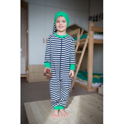 Overal Námořnické proužky se zelenou