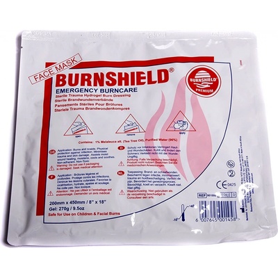 Burnshield hydroglové krytí obličejová maska 20 cm x 45 cm