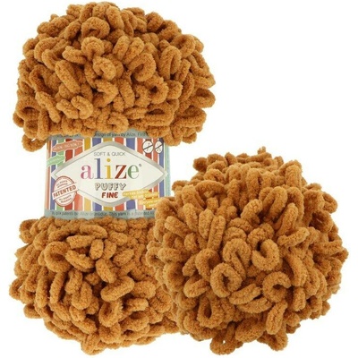Alize Puffy Fine 179 ořechově hnědá