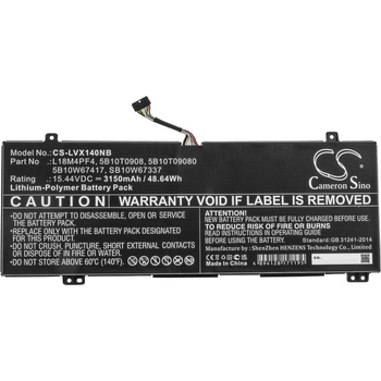 Image 1 of Cameron Sino Батерия за лаптоп LENOVO L18M4PF4 Xiaoxin Air 14 2019, Ideapad S540-14IWL 15, 44V 3150mAh CAMERON SINO (CS-LVX140NB)