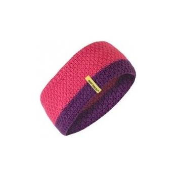 Sensor čelenka pletená růžová