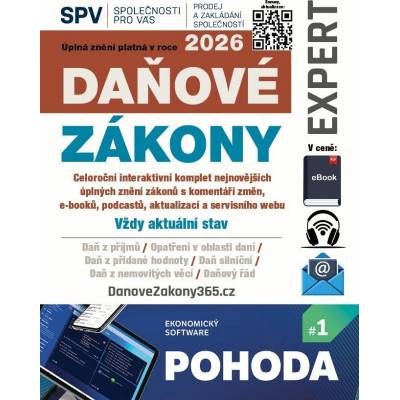 Daňové zákony 2026 EXPERT ČR