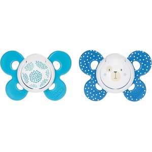 Chicco Physio Comfort 6-16m биберон Boy-Dots/Bear 2 бр