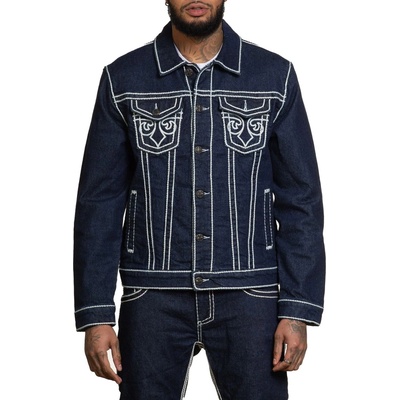 AFFLICTION мъжко яке affliction - prairie - denim - 110ow422-prai