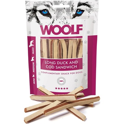 Woolf Dog Duck & Codfish Soft Sandwich LONG 100 g